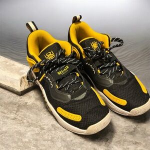 Adidas Black and Yellow Sneakers